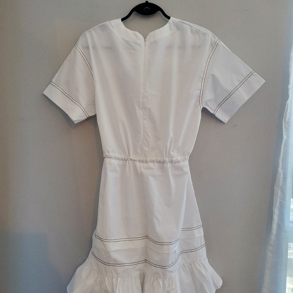 White drawstring dress - Picture 3 of 4